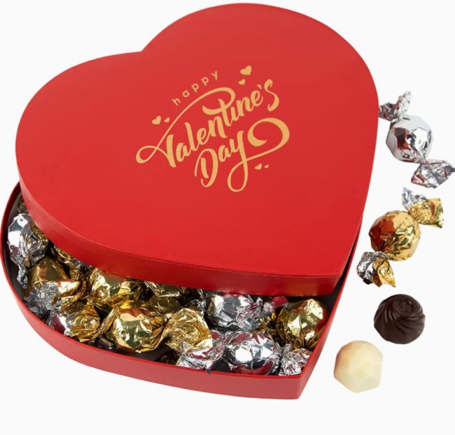 vaelntines day chocolates heart box amazon last-minute