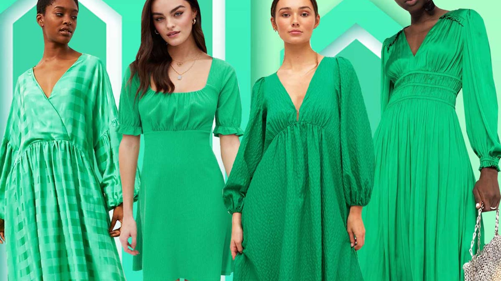 Green dresses are trending right now ...