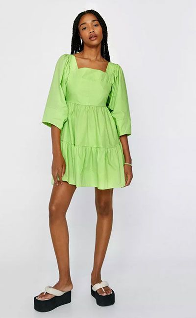 green-smock-dress
