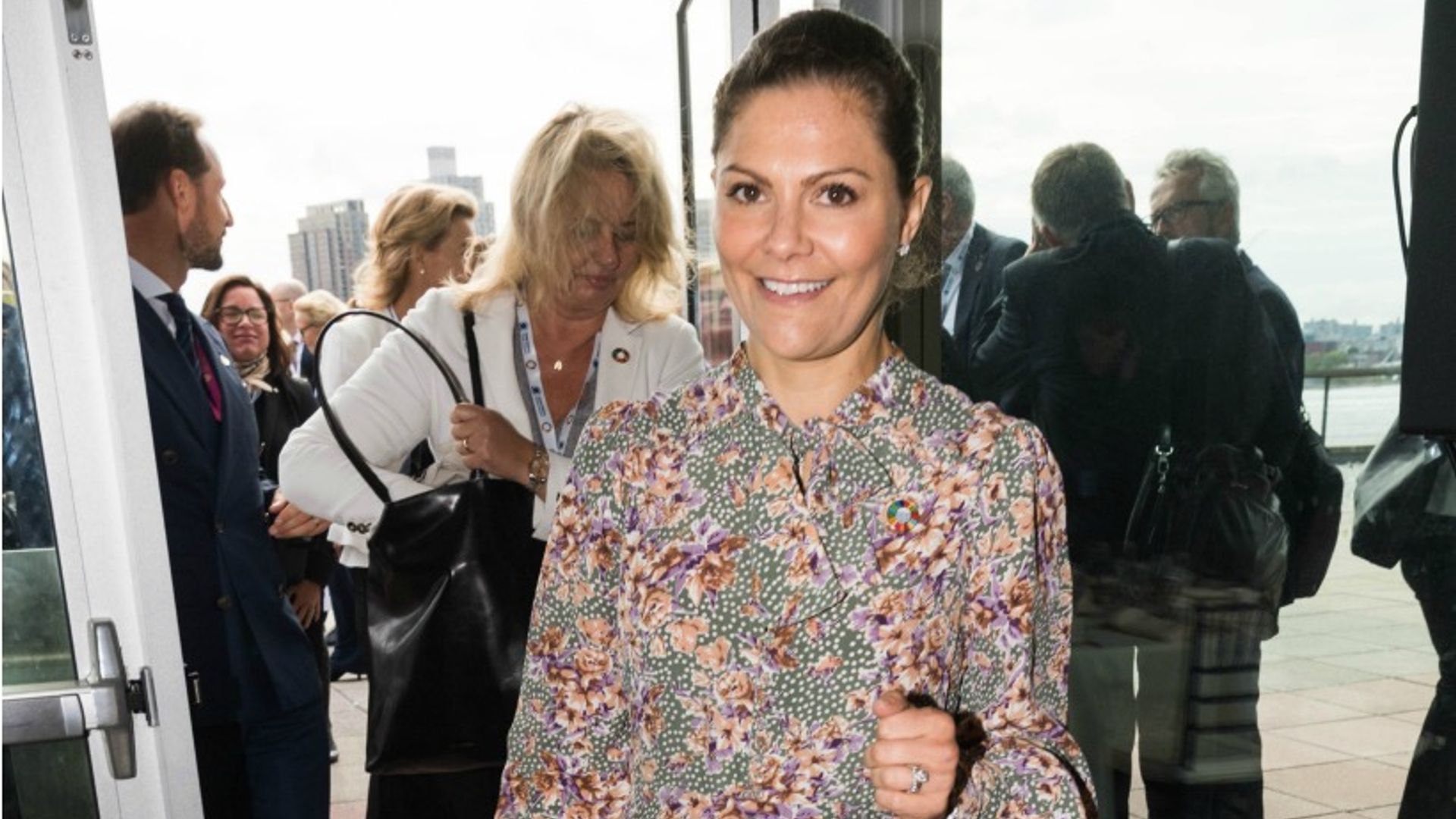 Princess Victoria of Sweden wows in eye-catching floral dress