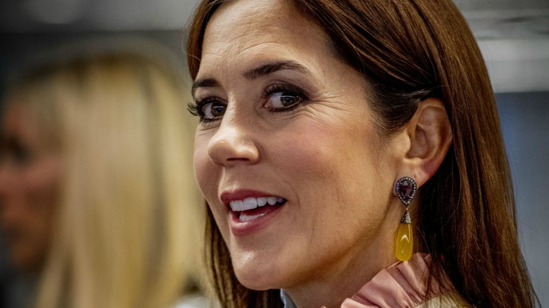 Princess Mary of Denmark steps out in eye-catching '70s-inspired blouse