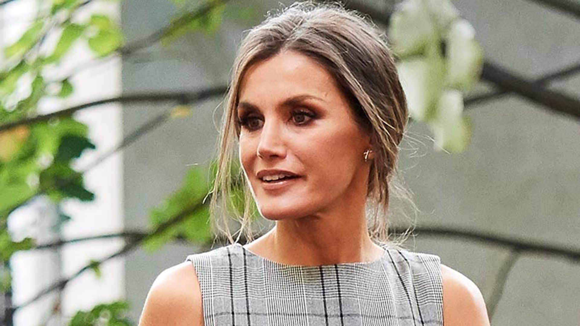 Queen Letizia just wore a £25 Zara checked top and it's so chic