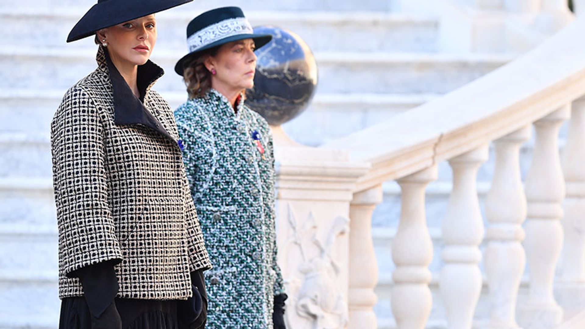 Princess Charlene and Princess Caroline's chic looks for Monaco National Day
