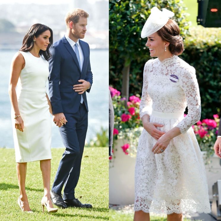 12 times royal women wore summery white dresses! Duchess Kate, Meghan, Countess Sophie and more