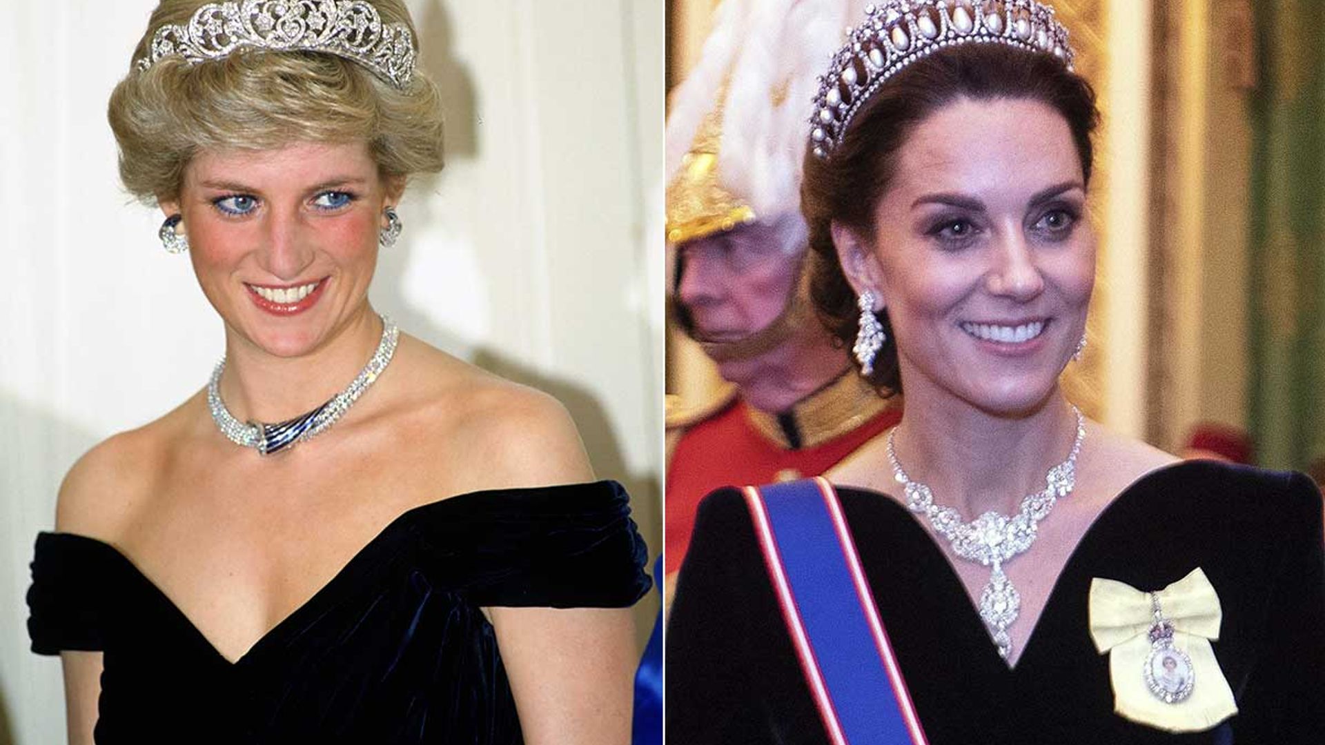 Remember Princess Diana's velvet evening dress? Kate Middleton steps ...