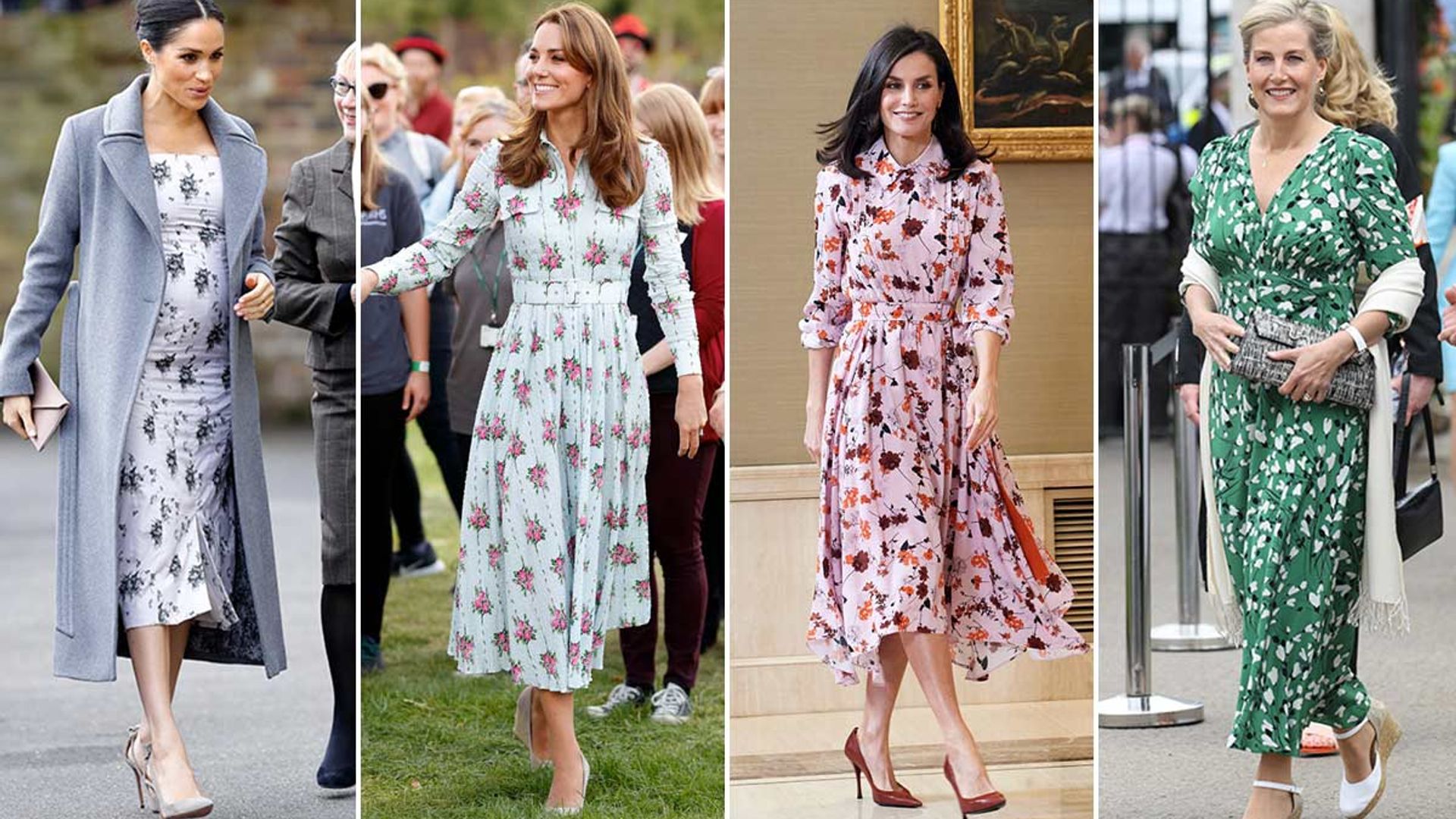Flower power! Kate Middleton, Meghan Markle and more rocking floral dresses