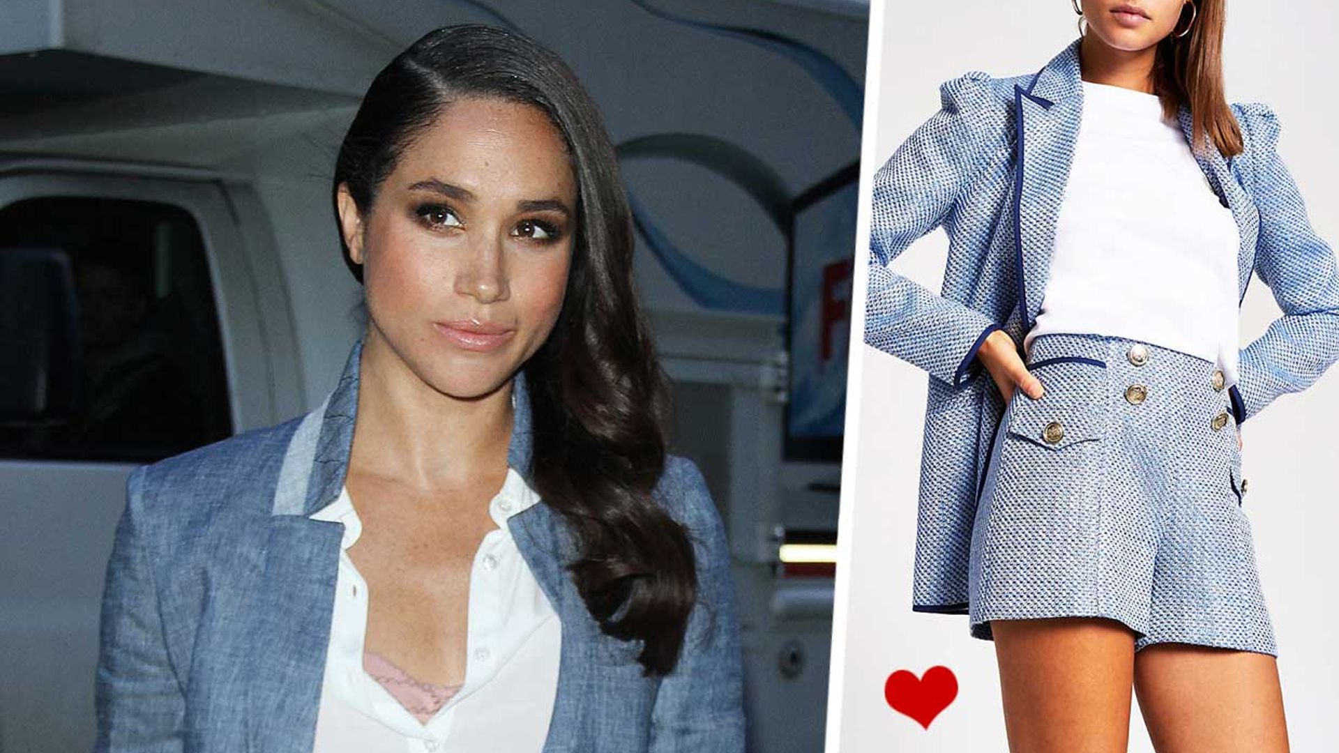 River Island's new blue suit reminds us of Meghan Markle's outfit for the Today show