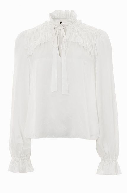 birdie blouse with neck bow