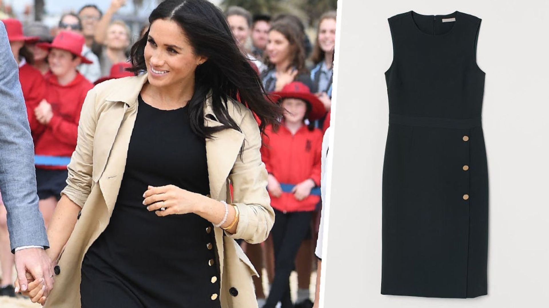 This H&M little black dress looks exactly like Meghan Markle's chic LBD