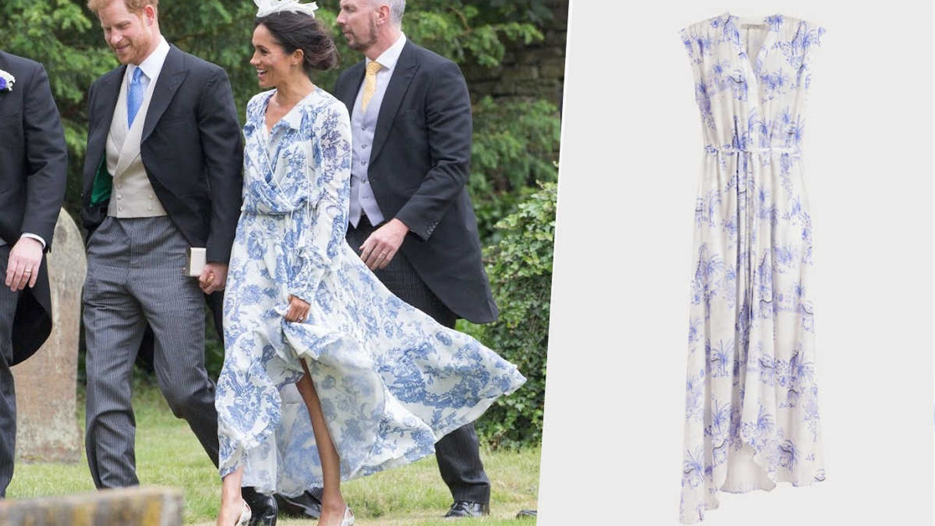 Meghan Markle's blue and white floral dress is sold out but we found this fab lookalike 