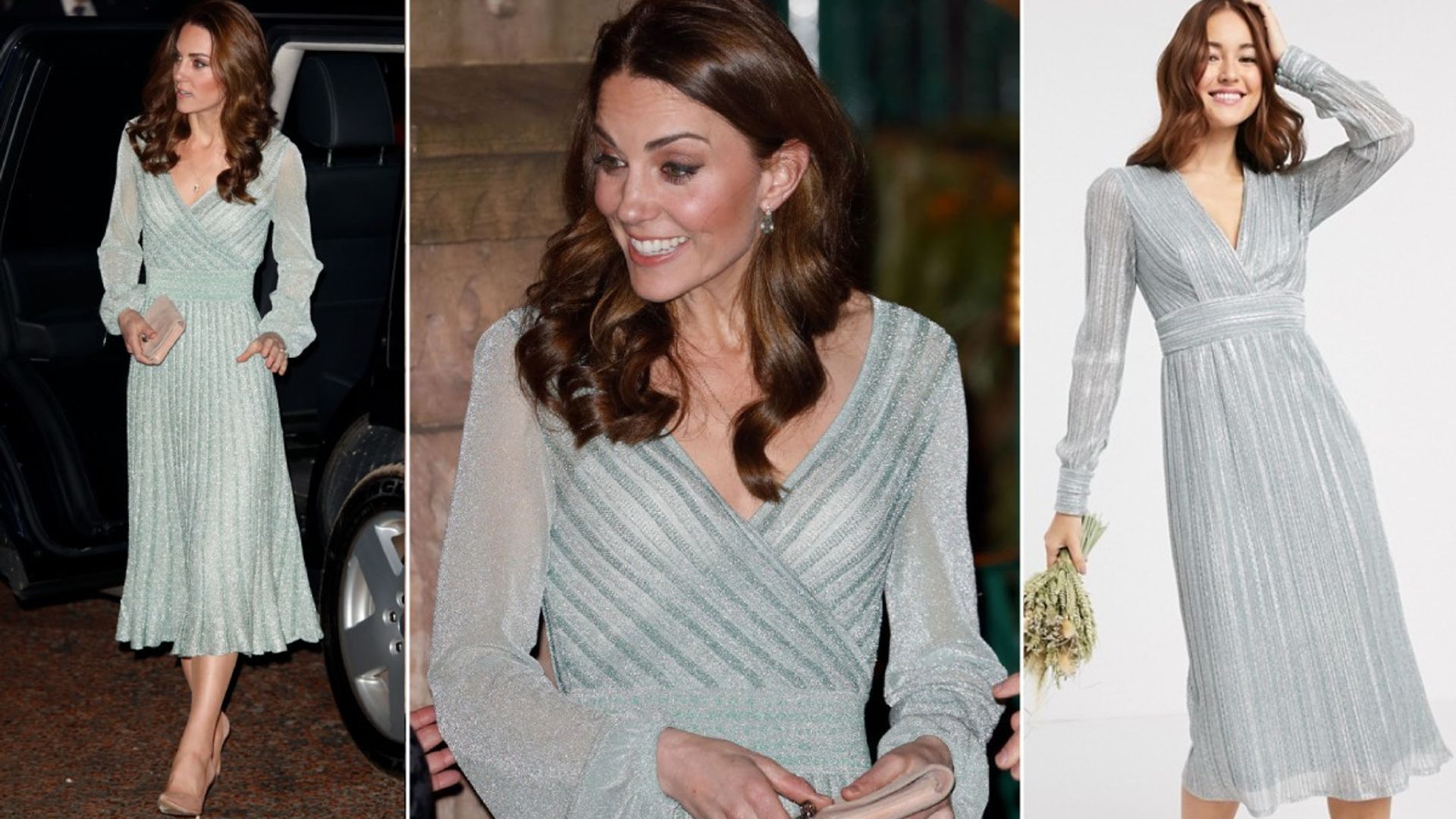This sparkling ASOS dress is a dead ringer for Kate Middleton's Missoni number