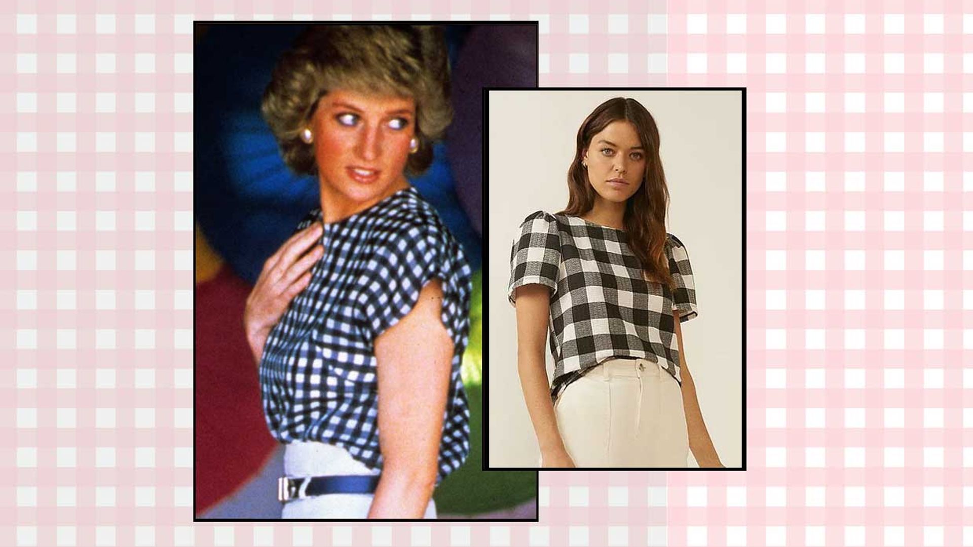 Princess Diana’s gingham T-shirt is so on trend for summer - shop the best lookalike