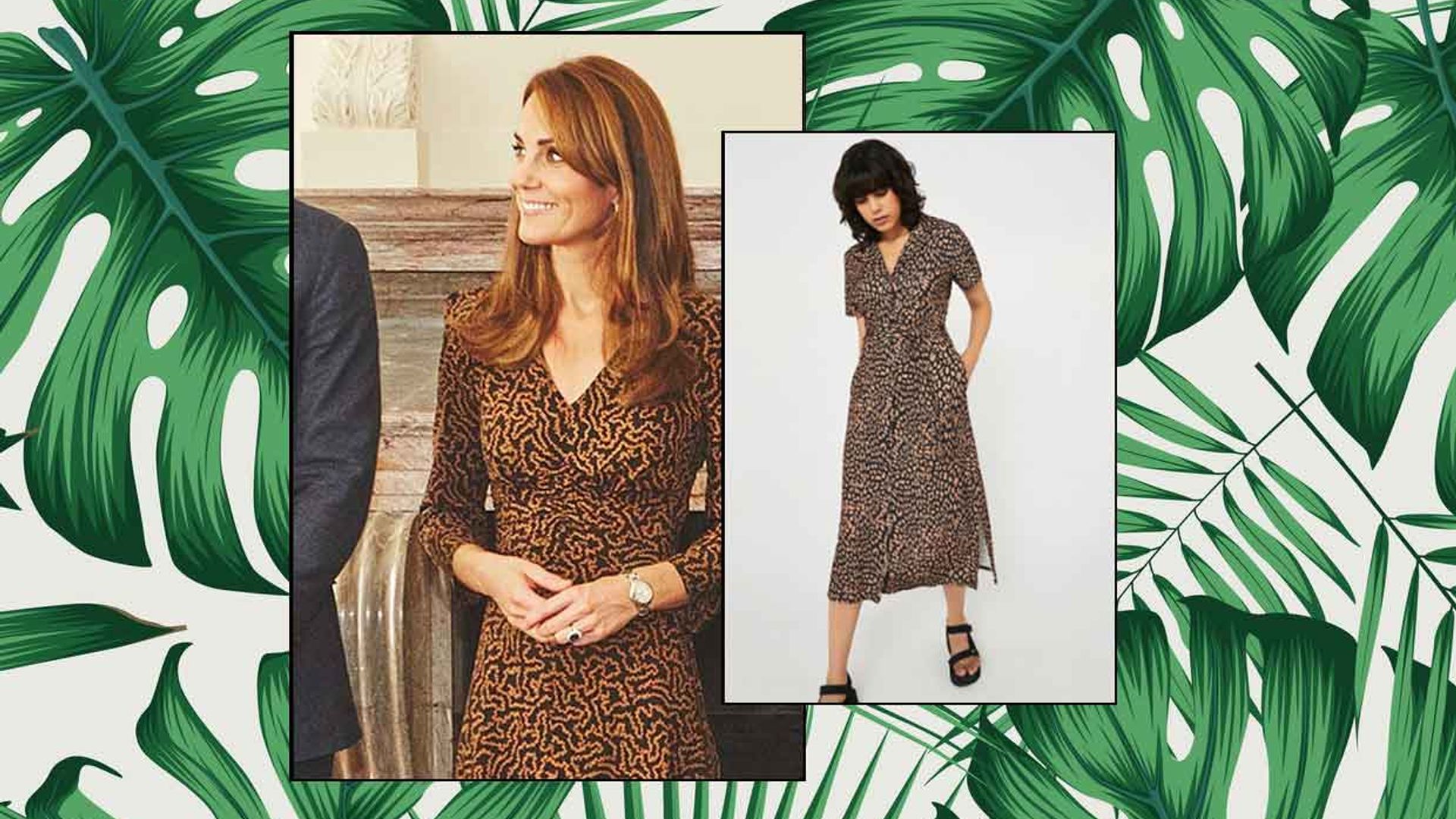 Remember Kate Middleton’s brown LK Bennett dress? This £39.20 dress is a great lookalike