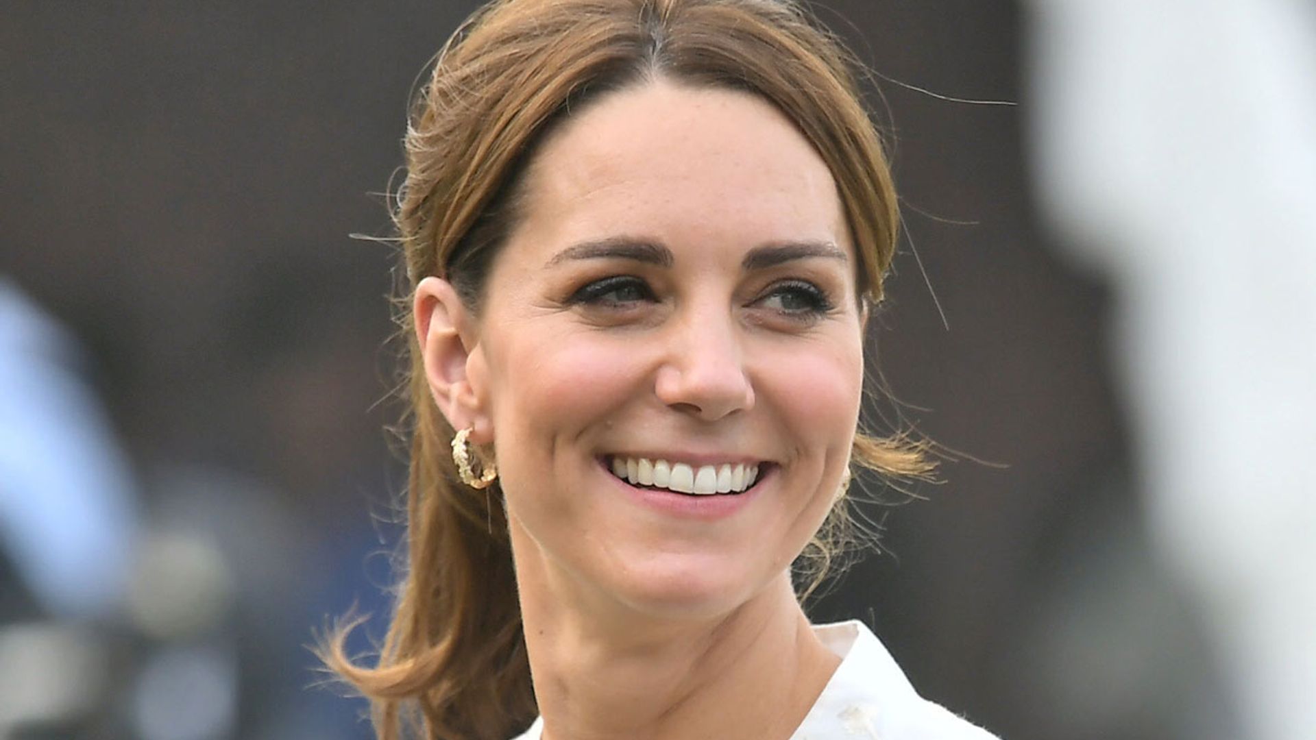 Kate Middleton makes a serious style statement with striking patterned blouse
