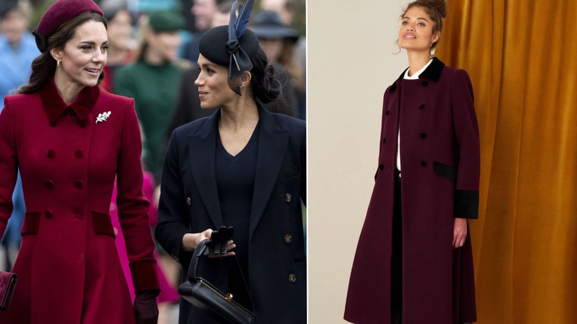 Kate Middleton's chic Christmas coat looks so similar to this Monsoon buy
