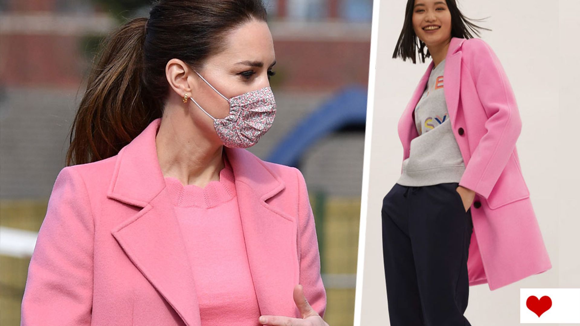 This pink Marks & Spencer coat looks incredibly like Kate Middleton’s