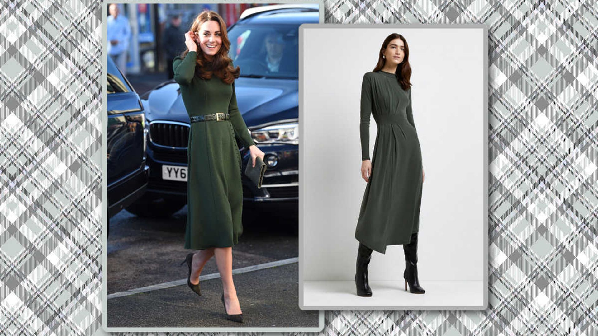 This sleek midi dress belongs in Kate Middleton's St Patrick's Day wardrobe - and it's on sale
