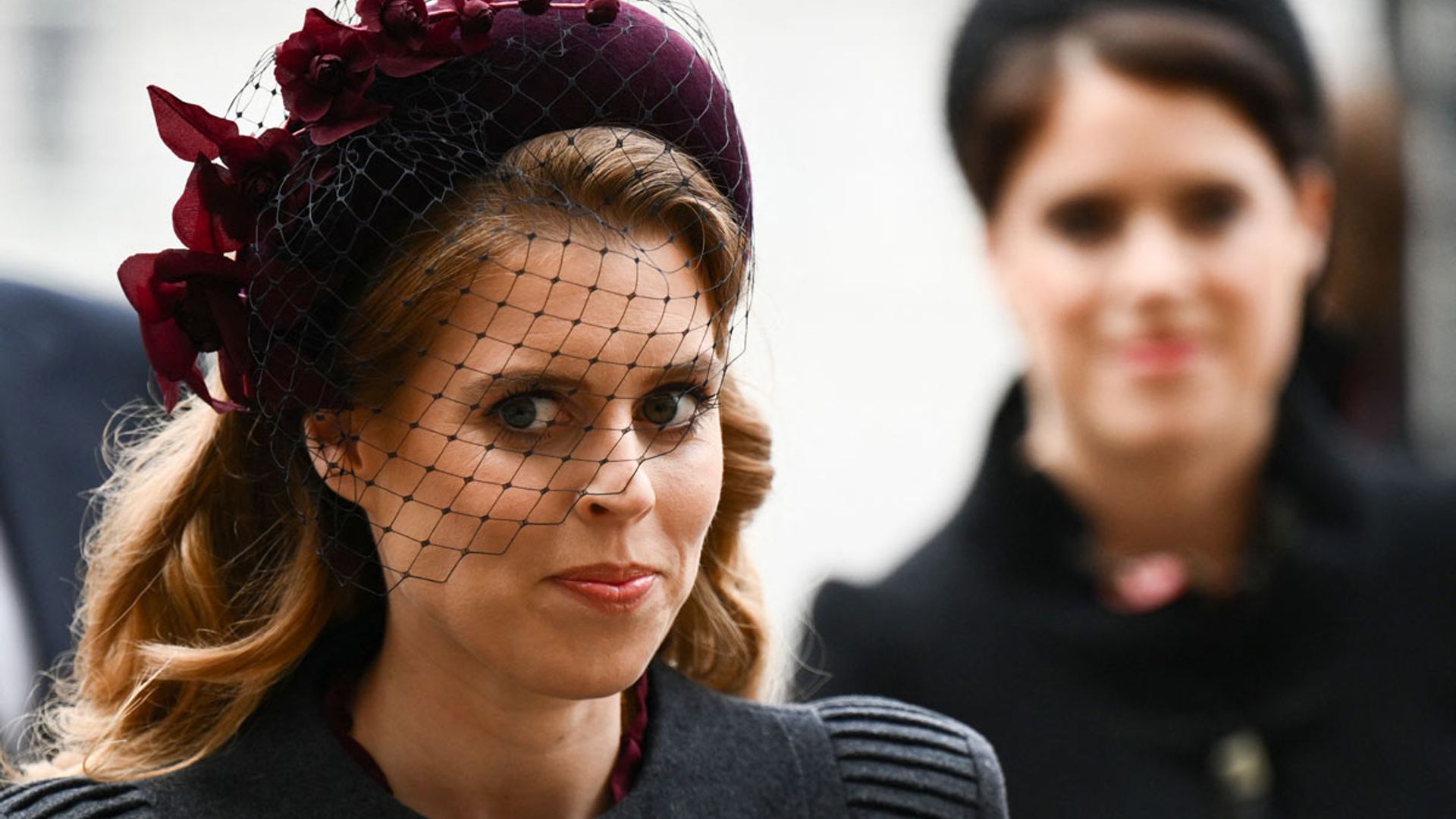 Princess Beatrice looks regal and radiant in fitted coat dress at Prince Philip's service