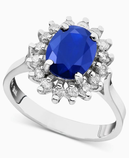 real sapphire and diamond ring like kate middletons macys