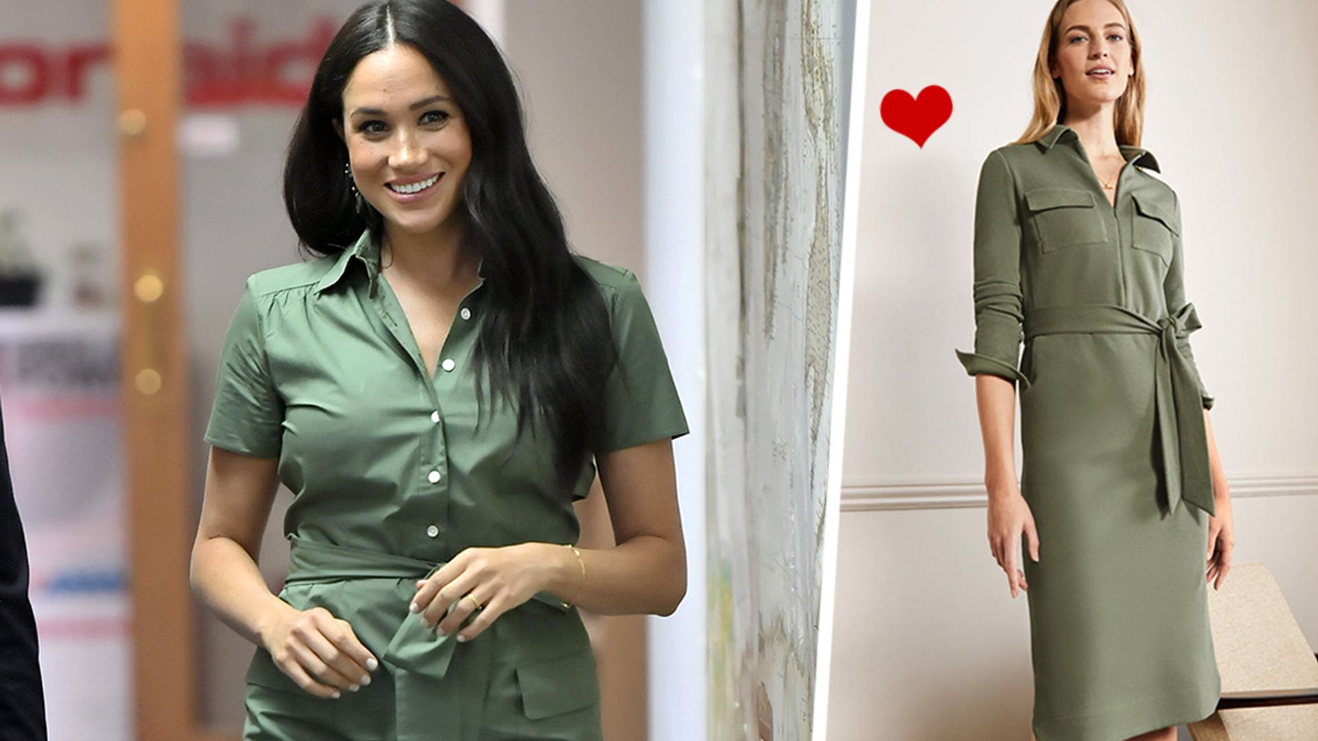 This Boden midi is the perfect lookalike for Meghan Markle's khaki summer dress
