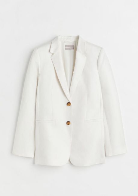 meghan markle white blazer at h and m