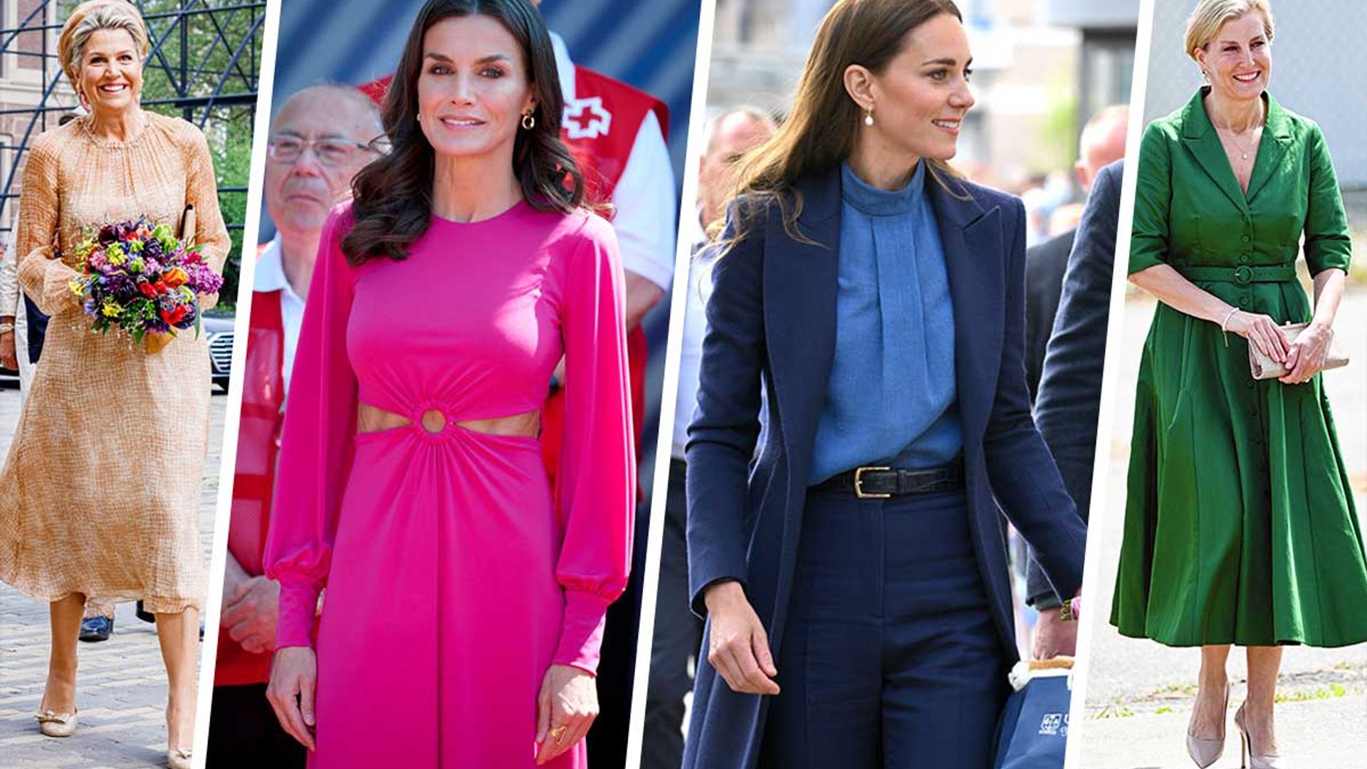 Royal Style Watch: From Kate Middleton's cigarette trousers to Queen Letizia's hot pink dress