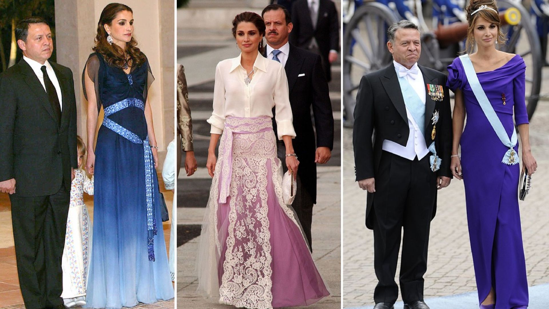 Queen Rania of Jordan's 7 most stylish wedding guest looks of all time