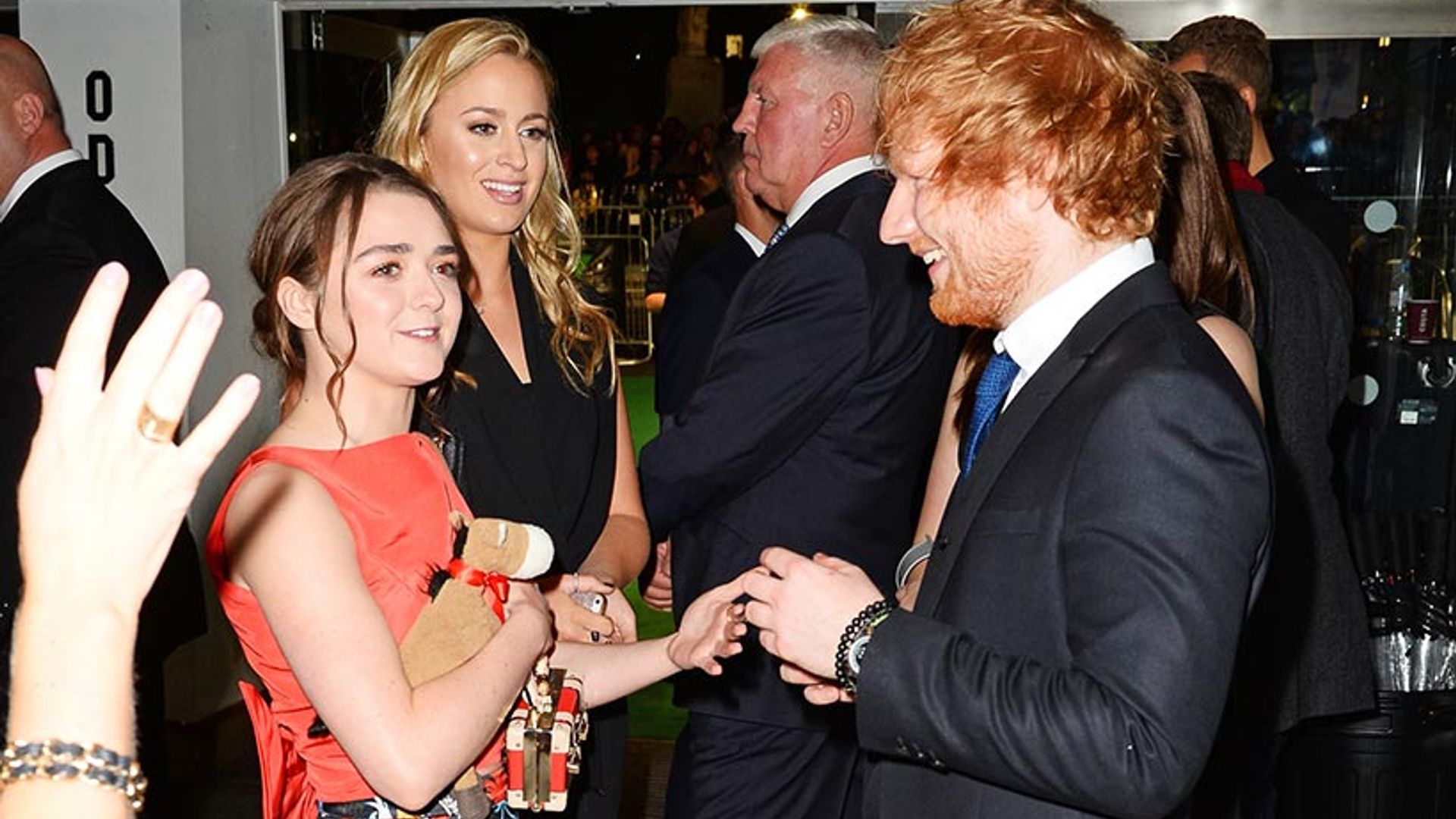 Image result for ed sheeran and maisie williams