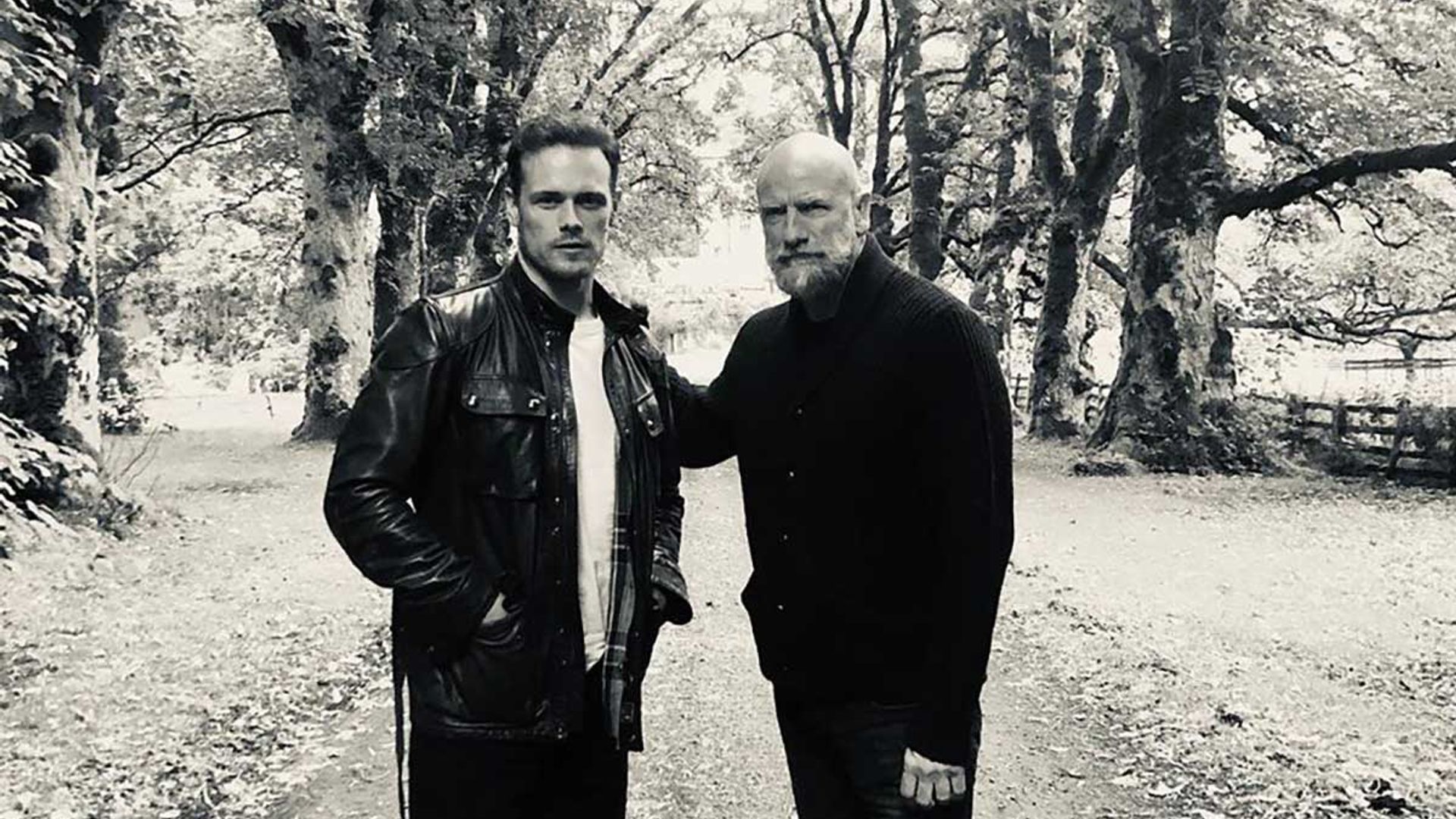 Sam Heughan and Outlander co-star Graham McTavish reveal they had 'near-misses' during Scotland road trip