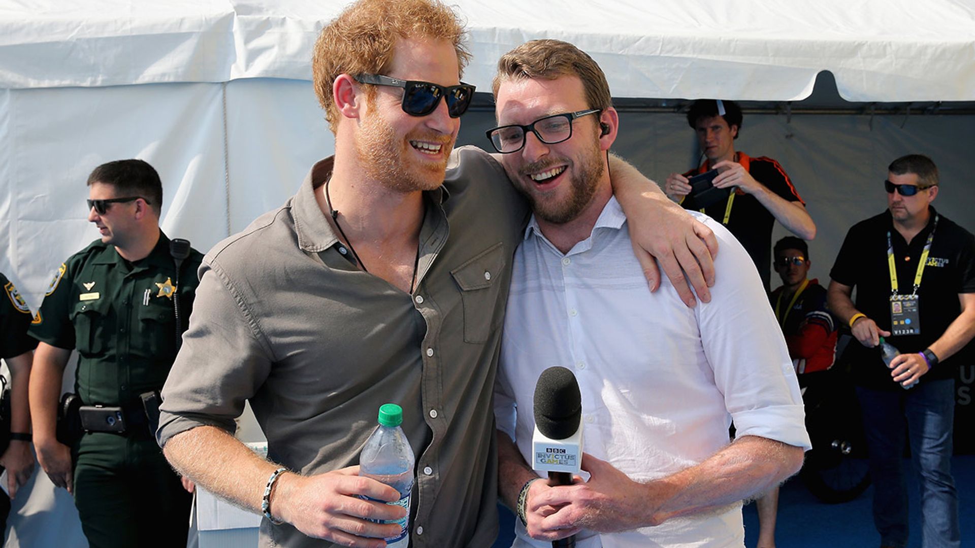 prince harry and friend jj