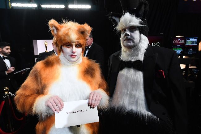 James Corden and Rebel Wilson mock Cats in hilarious Oscars moment - WATCH  | HELLO!