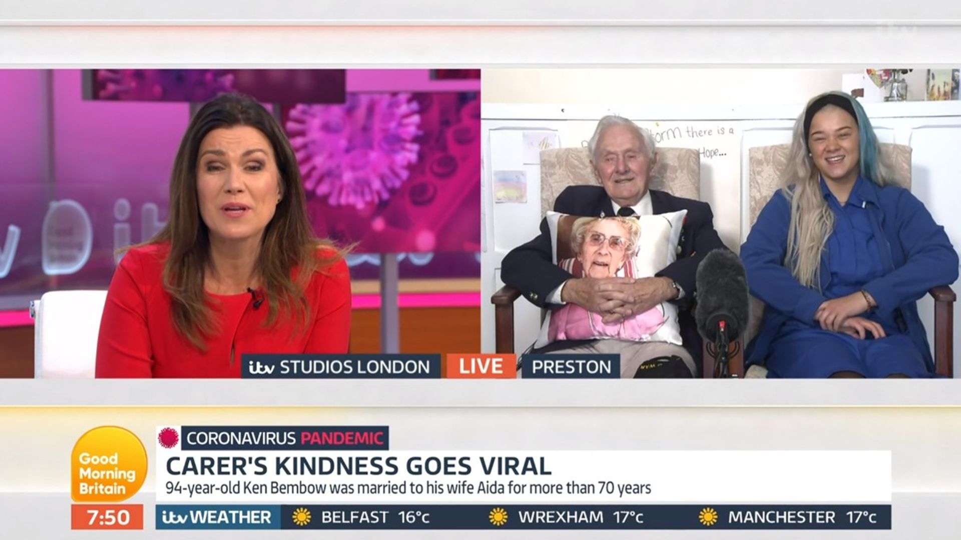Susanna Reid in tears during heartwarming interview with care home resident Ken - watch
