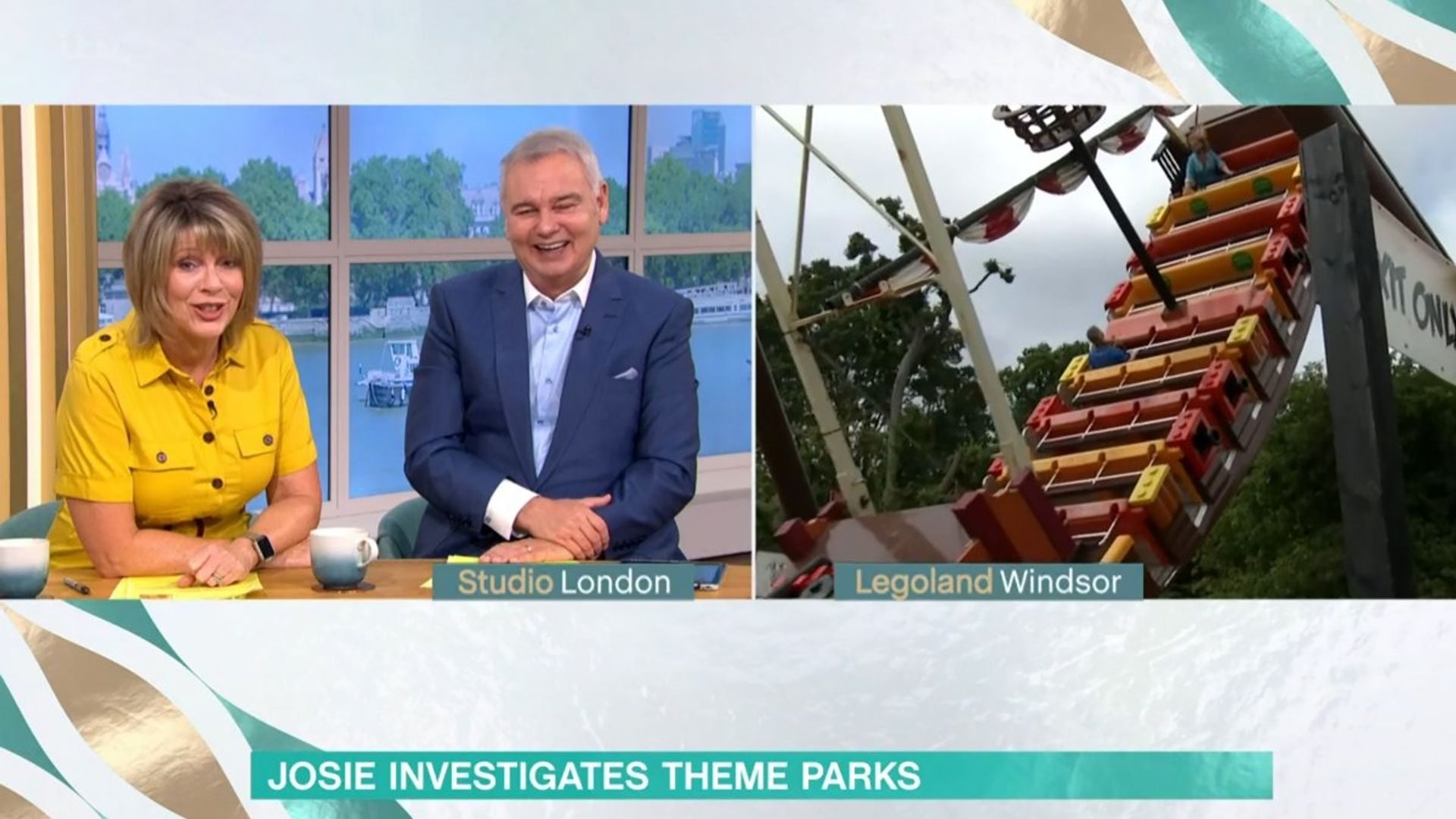 Eamonn Holmes and Ruth Langsford cry tears of laughter as interview goes horribly wrong - video
