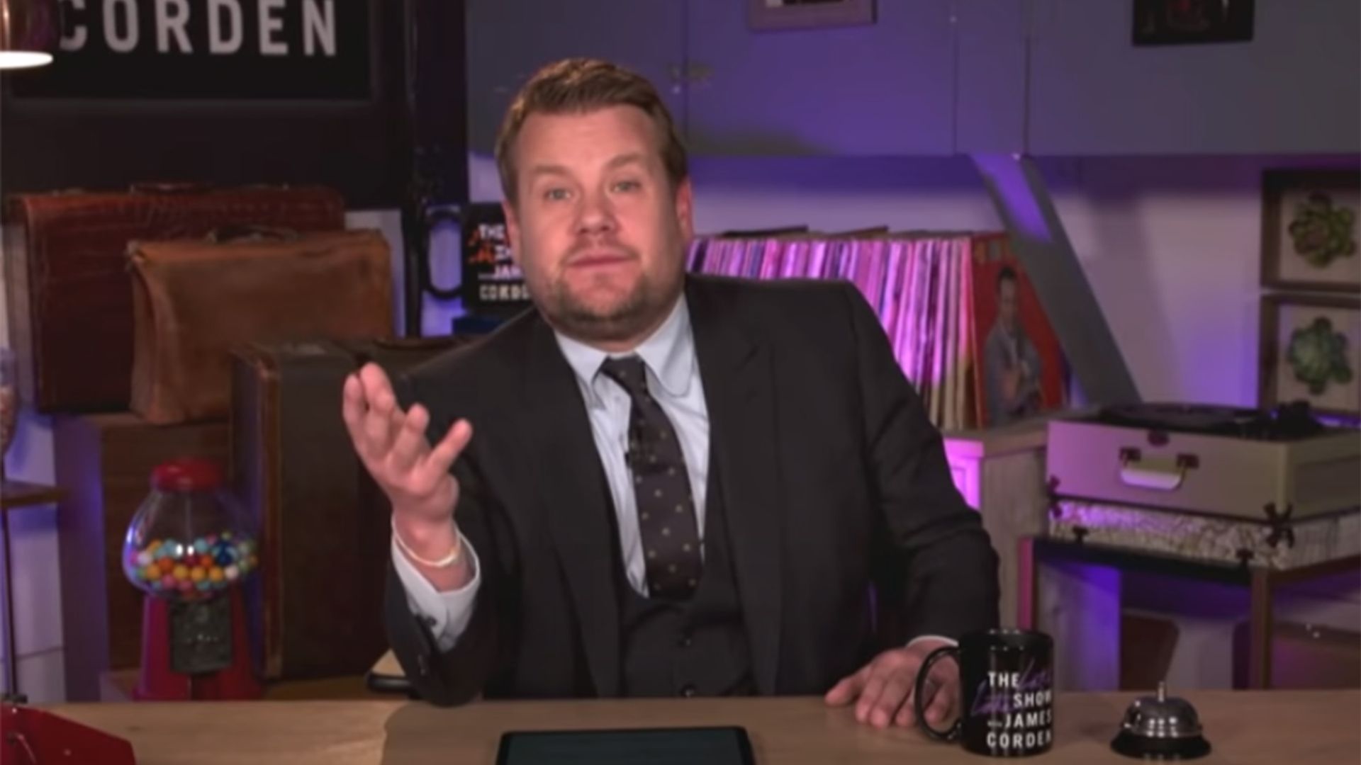 James Corden visibly emotional as he talks 'sad' day for America