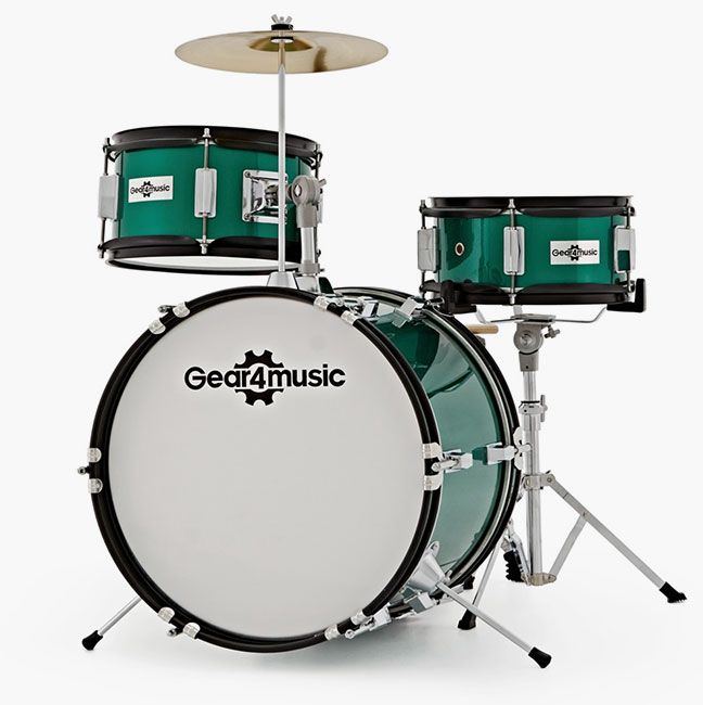 green-drum-kit