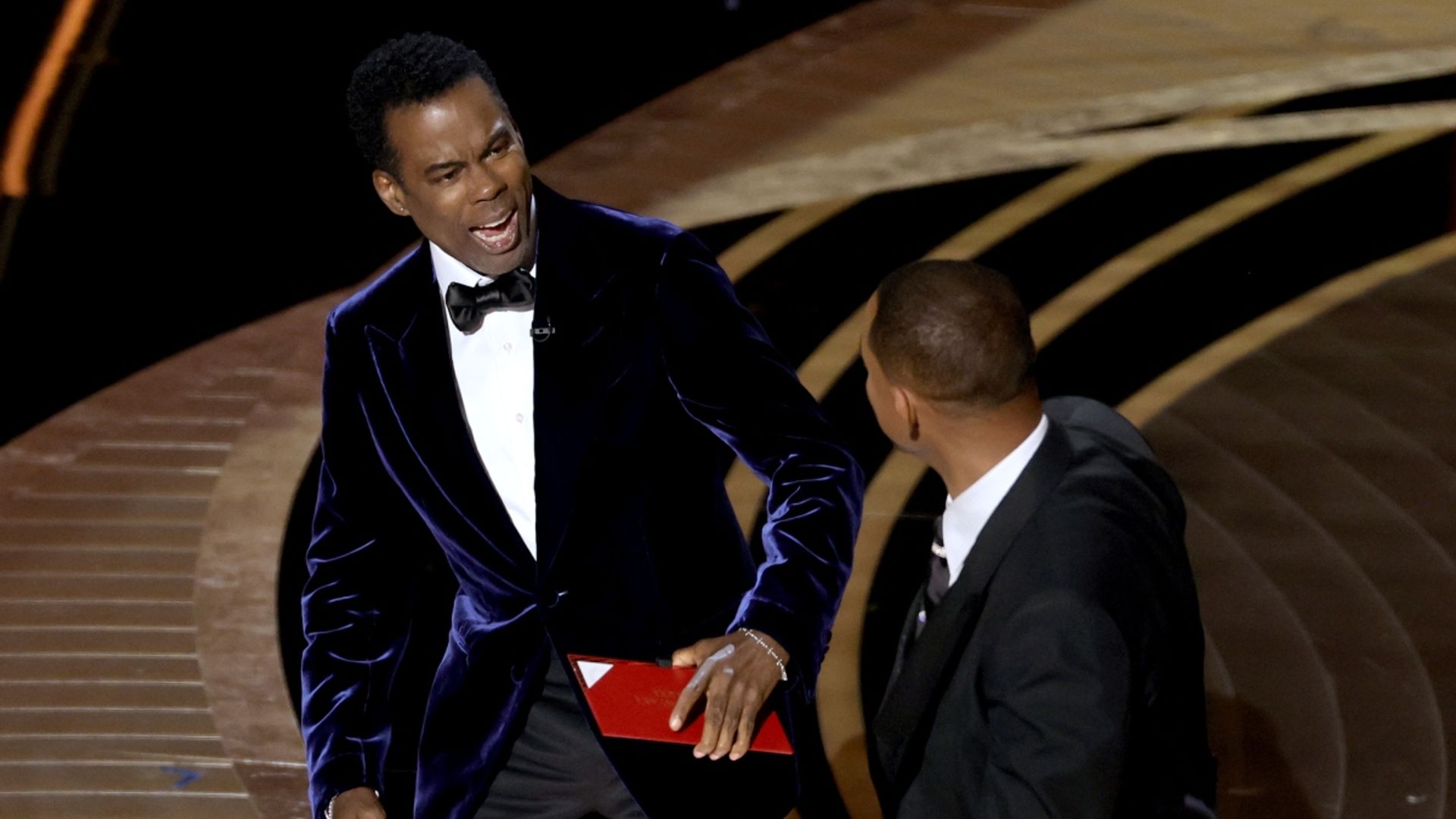 Will Smith slaps Chris Rock in shocking Oscars moment following joke about Jada Pinkett Smith