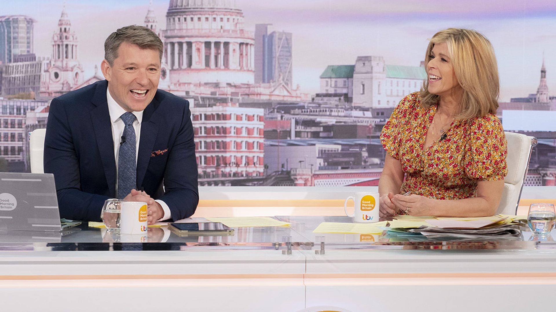 Good Morning Britain's Ben Shephard pokes fun at Kate Garraway after on-air blunder