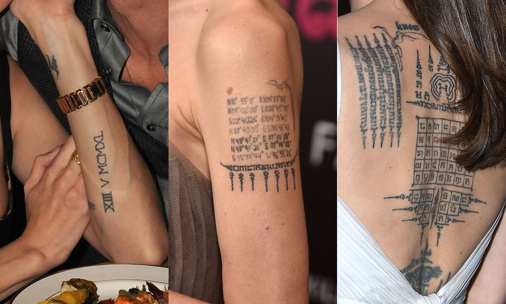 Angelina Jolie's tattoos 