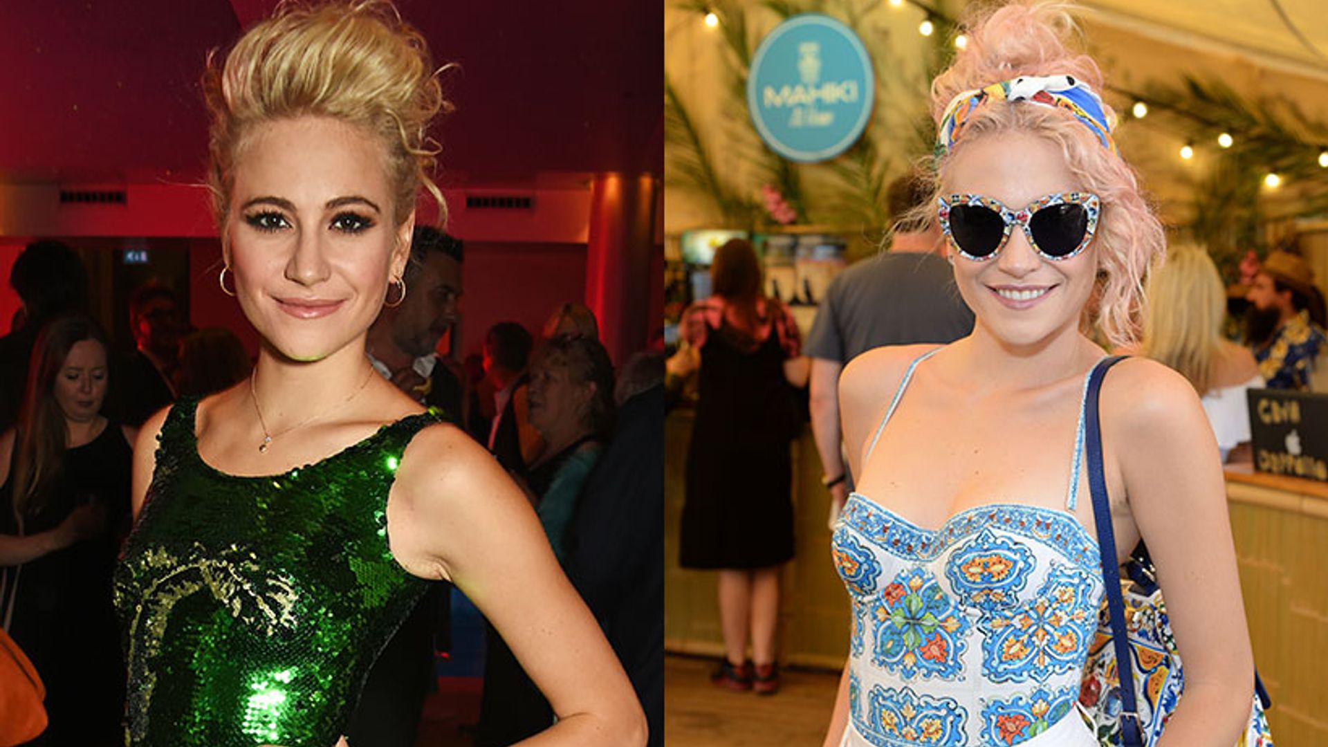 Pixie Lott masters festival beauty with new candyfloss pink hairstyle