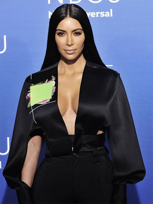 Kim-Kardashian-sleek-hair