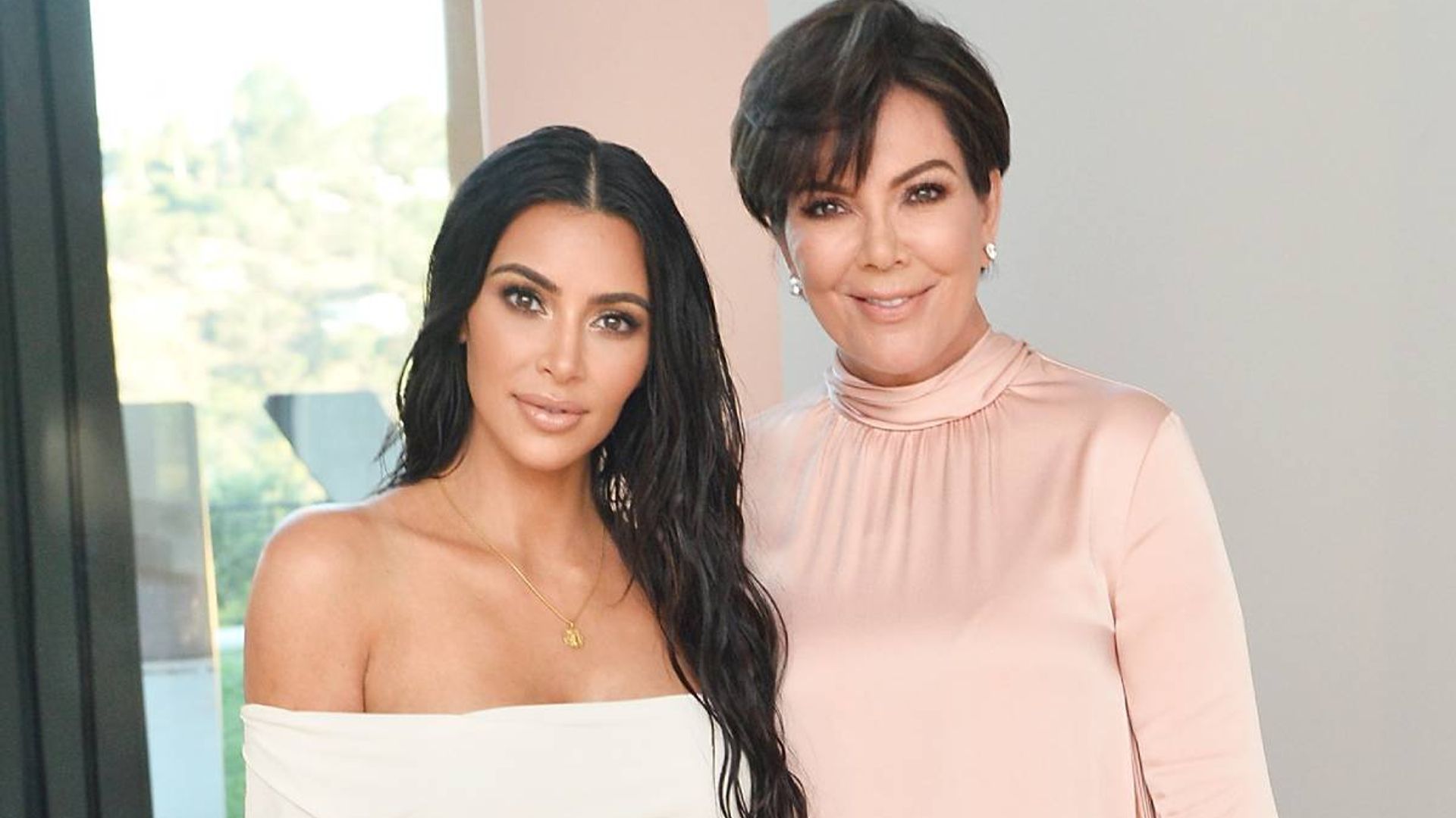 Kris Jenner looks unrecognisable with long hair and a fringe