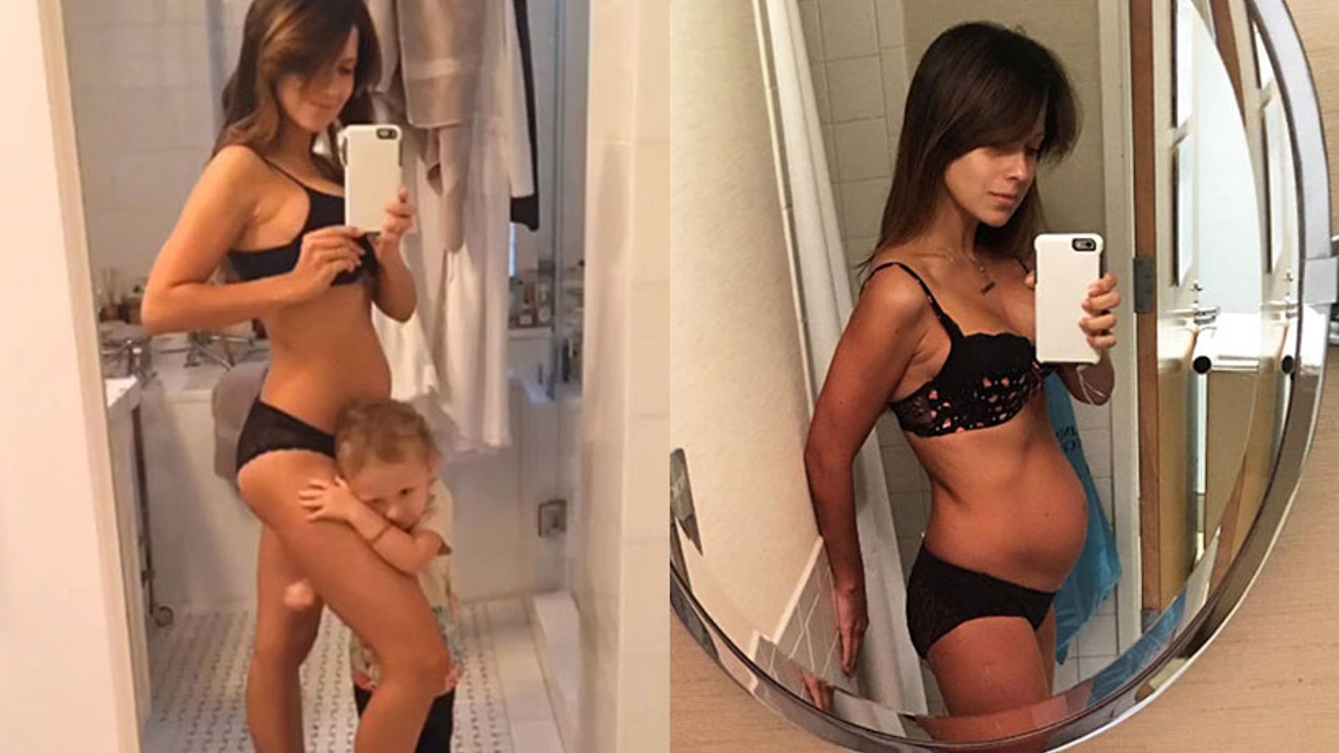 Hilaria Baldwin shares inspiring message about body image as she shows off post-pregnancy body