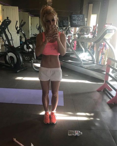 Britney Spears in the gym