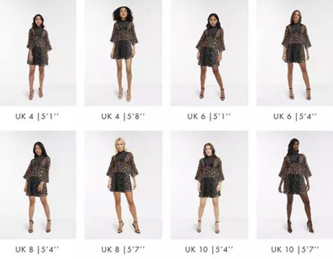 shows clothes on different body types 