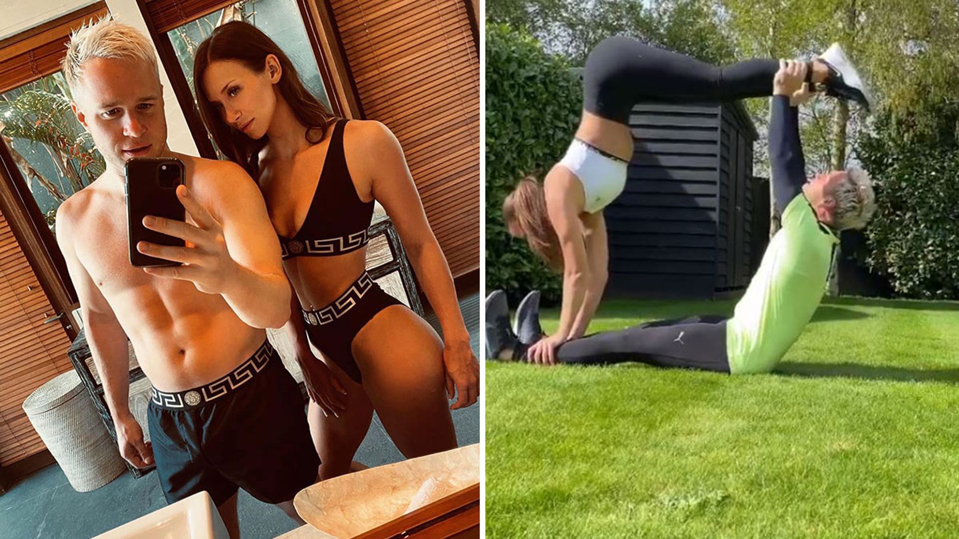 Olly Murs and girlfriend Amelia wow fans with intense acrobatic workout