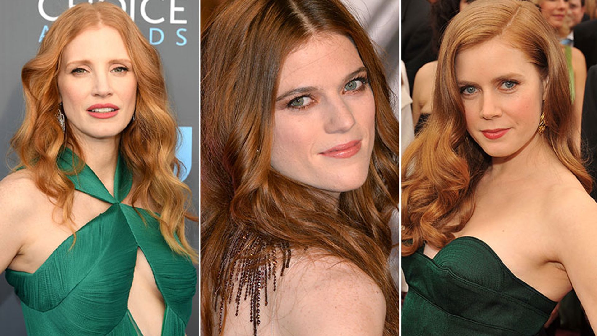 Rose Leslie, Amy Adams and Jessica Chastain