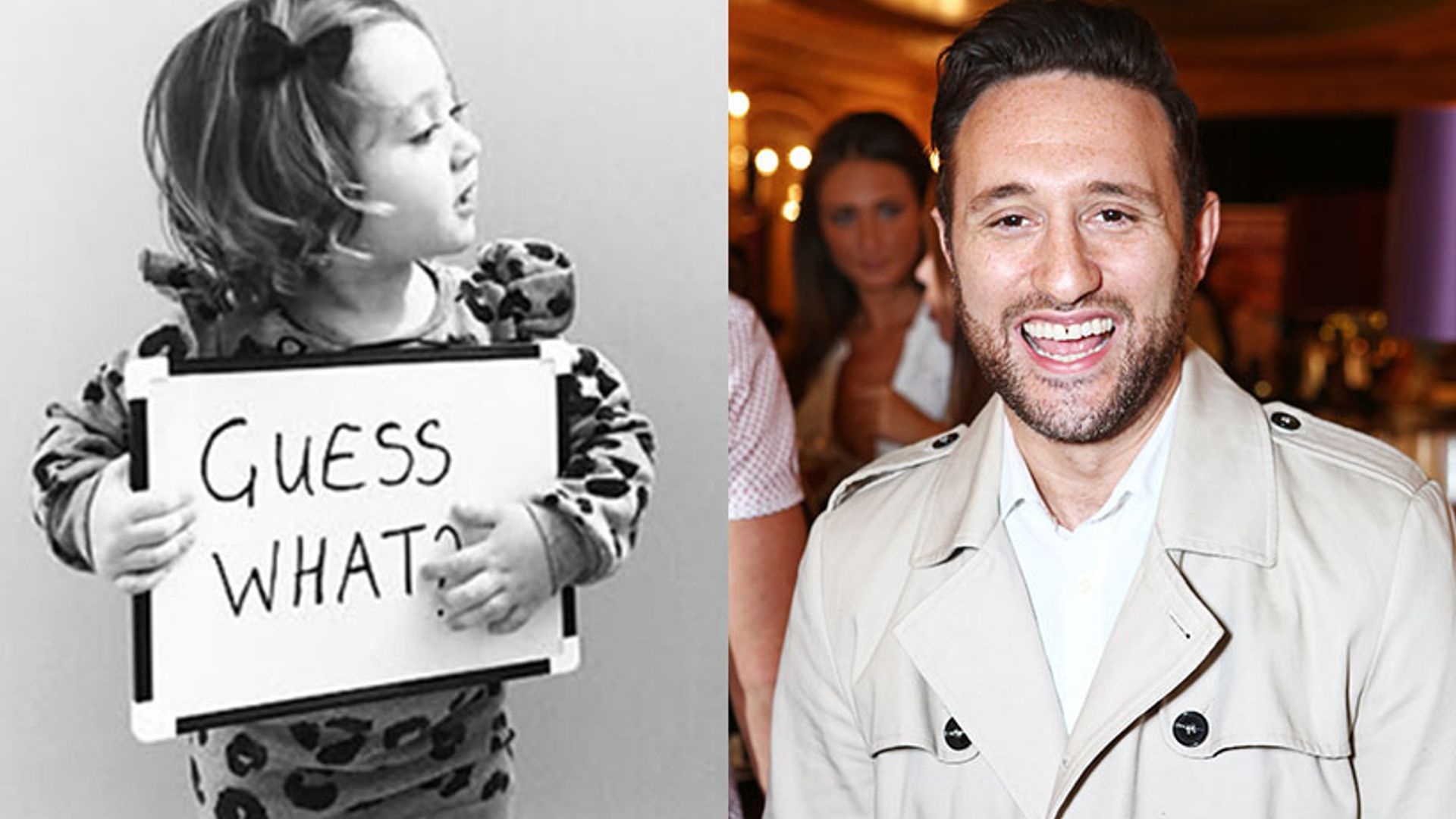 Antony Costa enlists the help of adorable daughter Savannah to share his exciting baby news!