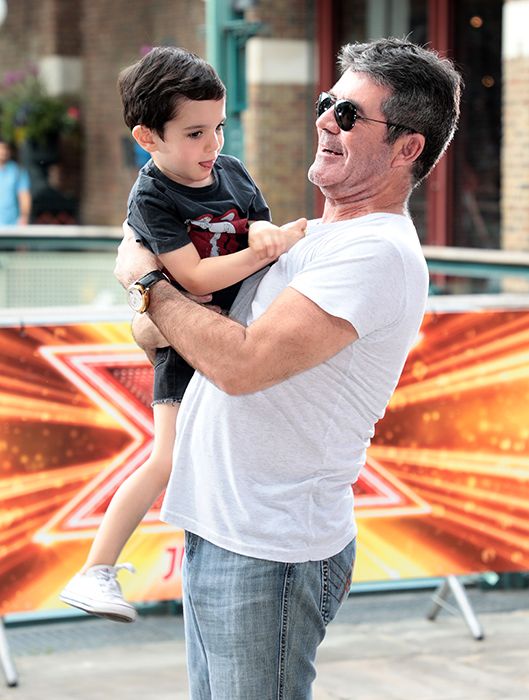 simon-cowell-and-son-eric-at-x-factor-launch