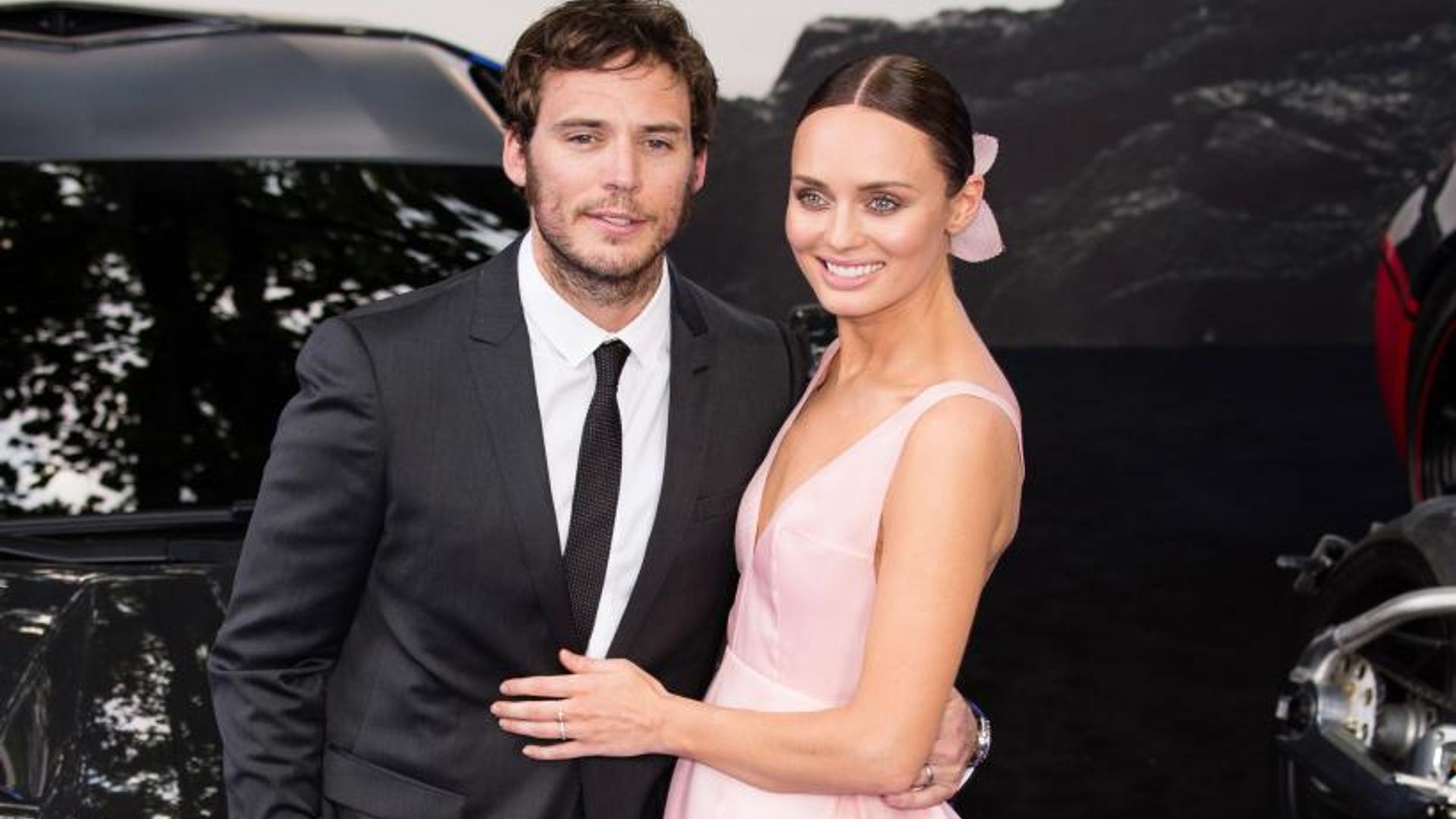 sam-claflin-at-transformers-premiere-with-wife-laura-haddock