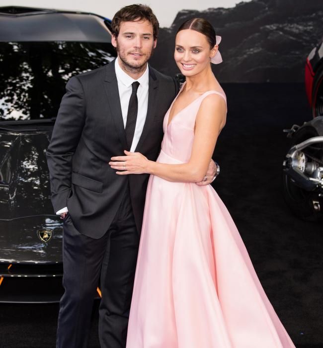 sam-claflin-at-transformers-premiere-with-wife-laura-haddock